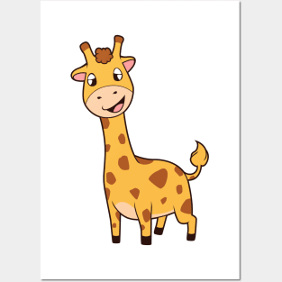 Kawaii Giraffe Posters and Art